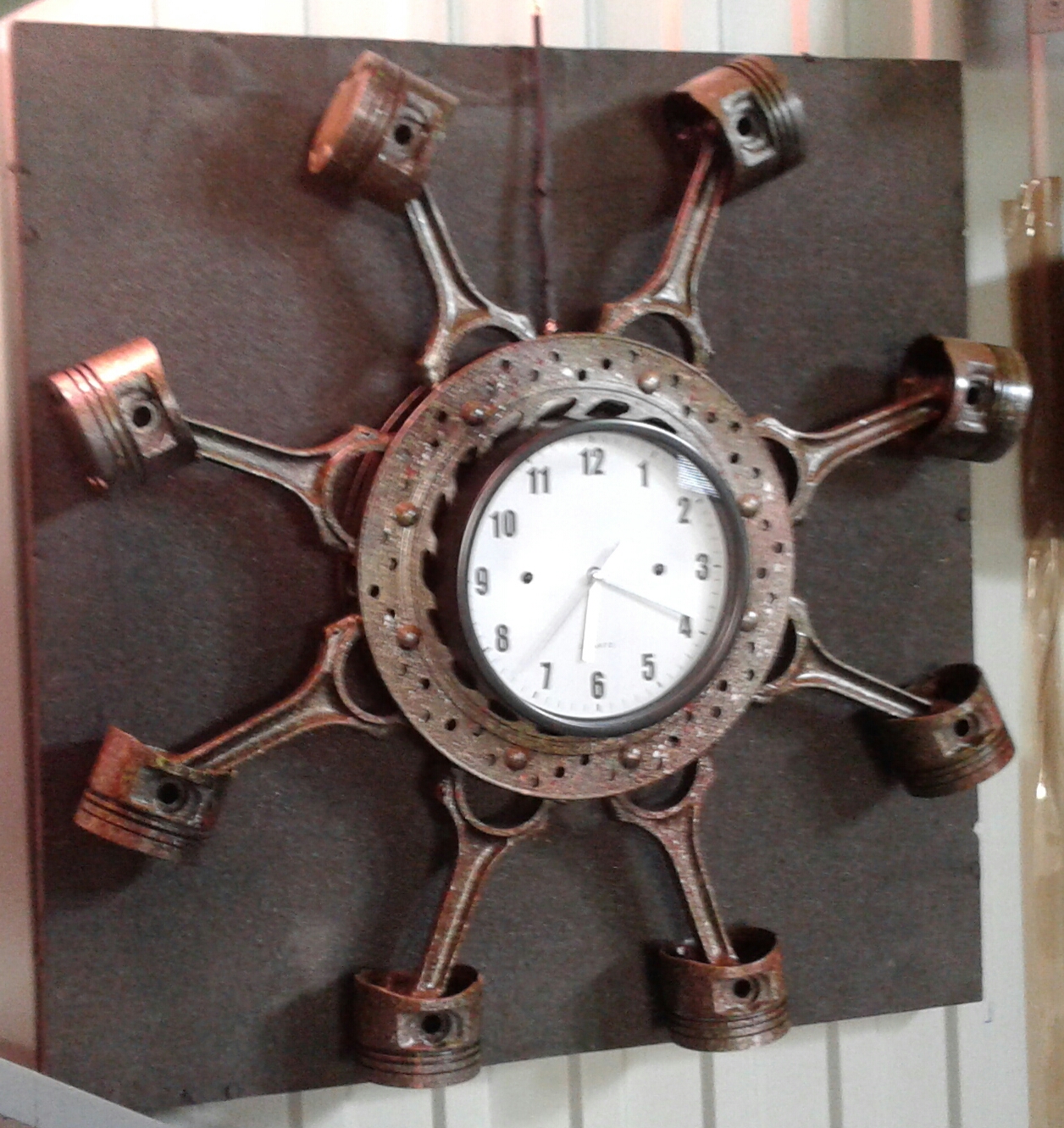 Horloge pistons et disque de frein