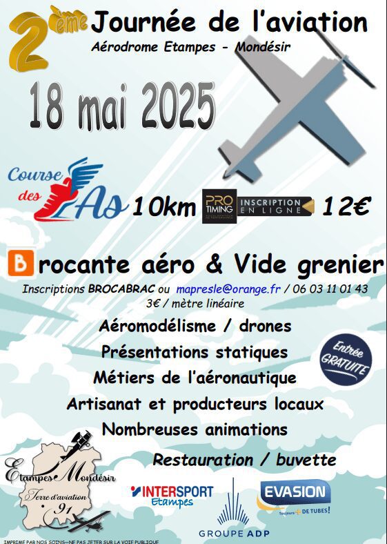 Présent à la journée de l’aviation le 18 Mai 2025.