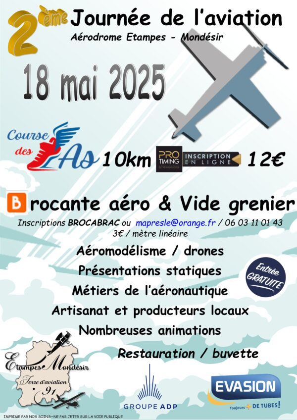 Présent à la 2éme journée de l’aviation le 18 Mai 2025.